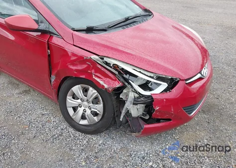 2016 Hyundai Elantra Se from USA, damaged, VIN KMHDH4AE9GU478119
